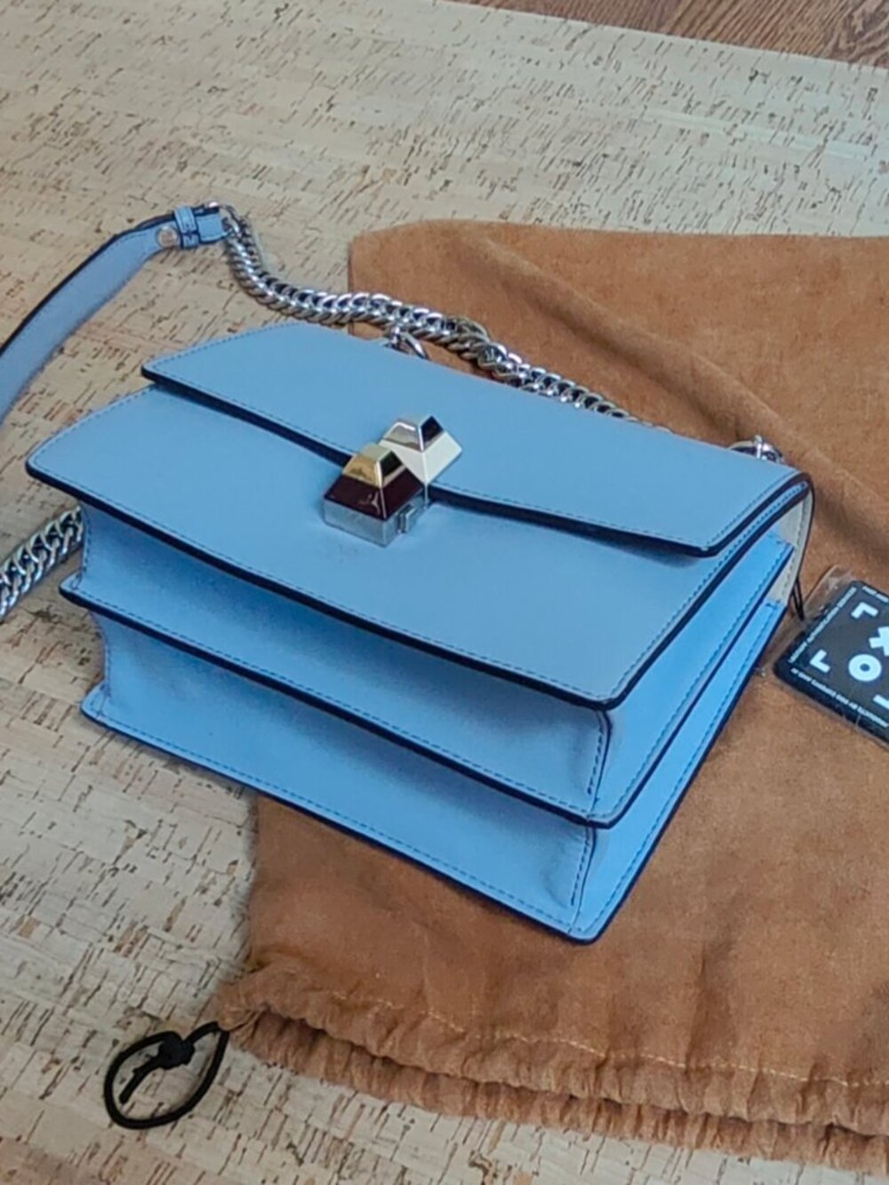 Fendi Kan I light blue shoulder purse - Picture 8 of 14